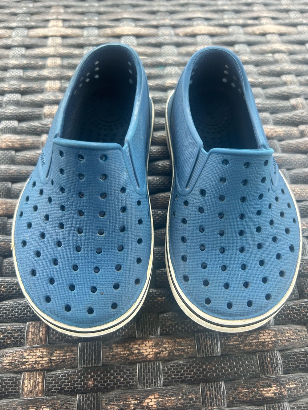 Native Shoes Kids Slip-On Perforated Water Shoes - Blue